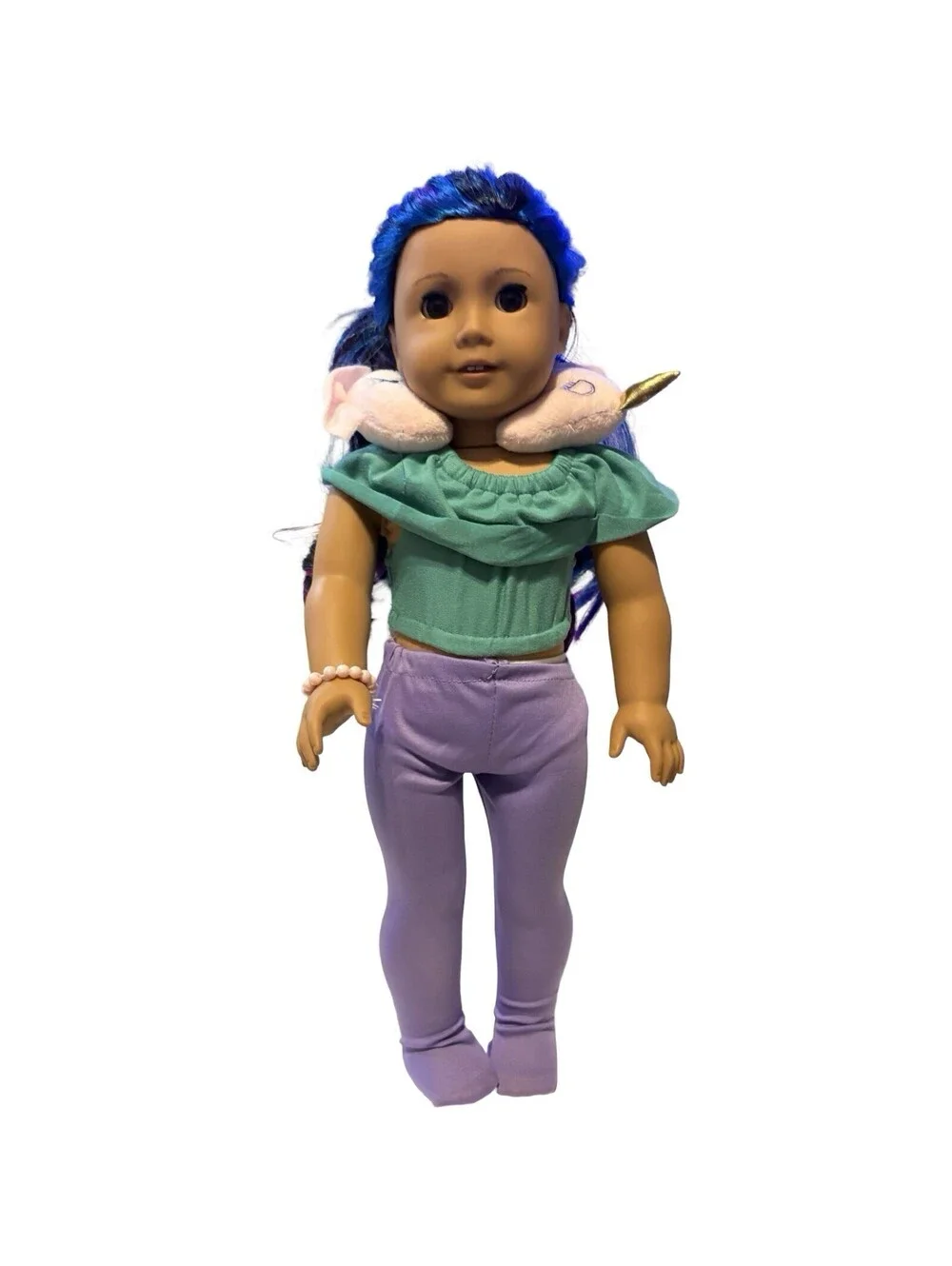 American Girl Truly Me Doll Purple Blue Black Hair Brown Eyes